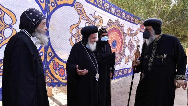 البابا تواضروس أثناء