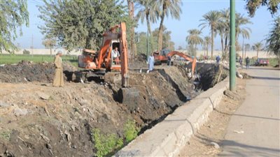 تبطين   211 كيلو بنية تحتية مائية ببنى سويف 