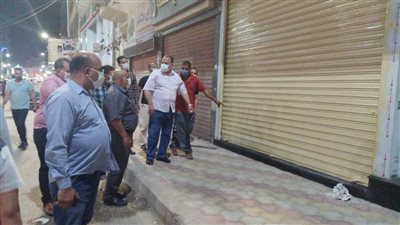 تطبيق قرارات غلق المحلات والمقاهي والمطاعم بأسيوط