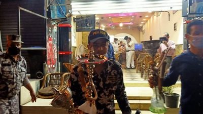ضبط 4341 شيشة و 143 مخالفة حظر وغلق 346 مقهى بالقليوبية