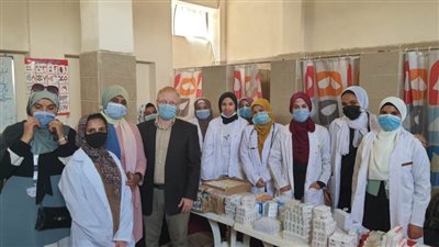 قوافل طبية تثقيفية لأهالي كفر العلو بحلوان