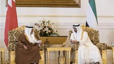 محمد بن زايد يلتقي بولي عهد البحرين