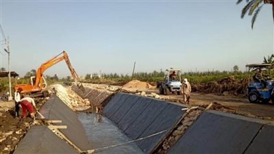 استمرار أعمال تطهير الترع والمصارف وصيانه محطات الصرف بالبحيرة