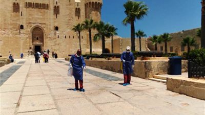 قلعة قايتباي تستقبل الزائرين وسط إجراءات وقائية من كورونا