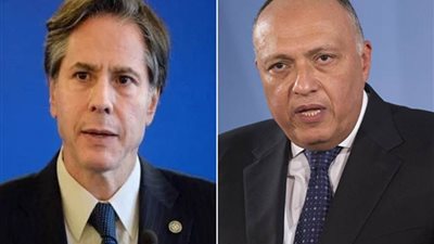 وزير الخارجية يبحث التطورات في الأراضي الفلسطينية مع نظيره الأمريكي 