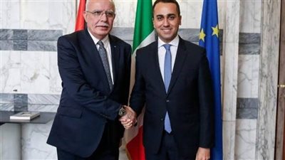 وزيرا الخارجية الفلسطيني والإيطالي يبحثان آخر التطورات