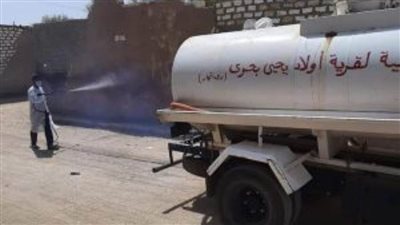 لمواجهة كورونا حملات رش وتطهير بشوارع حي شرق سوهاج