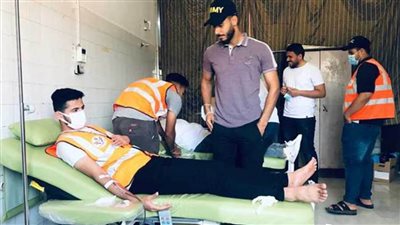 الشباب والرياضة تتبرع بالدم لصالح ضحايا العدوان الإسرائيلى على غزة