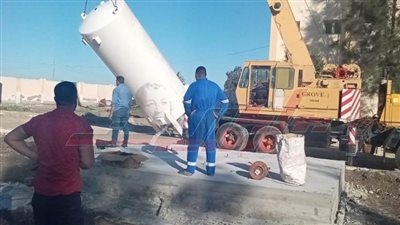  دعم مستشفيات عزل كفر الشيخ بـ 3 تانكات أكسجين جديدة