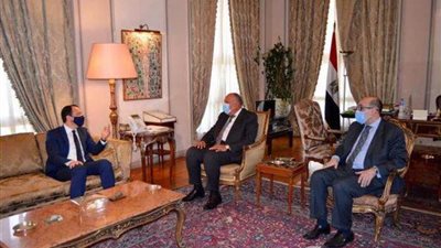 6 صور تشرح لقاء سامح شكري بنظيره وزير خارجية قبرص اليوم