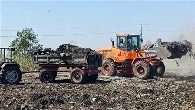  رفع 1899 طن مخلفات بكفر الشيخ