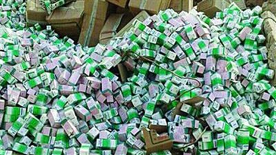 ضبط 60,000 زجاجة مضاد حيوى منتهية الصلاحية بمخزن أدوية  بالقليوبية