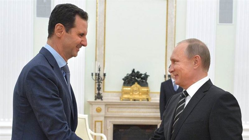 بوتين يهنئ الأسد