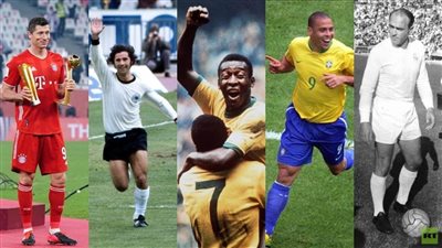 قائمة أفضل 10 مهاجمين في التاريخ بينهم لاعب حالي فقط!