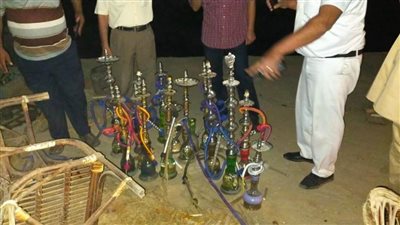 تحرير 47 محضر عدم ارتداء كمامات ومصادرة 17 شيشة