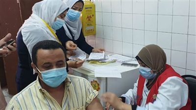 3495 فردا يتلقون لقاح كورونا بمركز تطعيم العريش