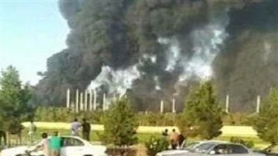 اندلاع حريق هائل في مصفاة نفط بالقرب من العاصمة الإيرانية طهران