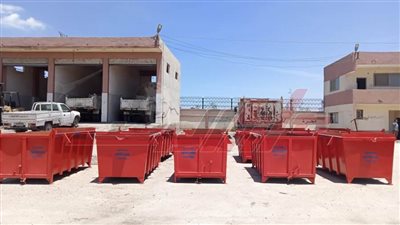 10 حاويات لجمع القمامة كأول تجربة لجهاز نظافة كفر الشيخ