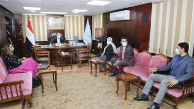 البشبيشي يستقبل وفد الأكاديمية الوطنية للتدريب بكفر الشيخ