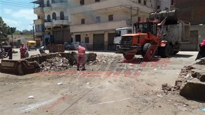 حملات مكبرة لرفع القمامة بأحياء كفر الشيخ