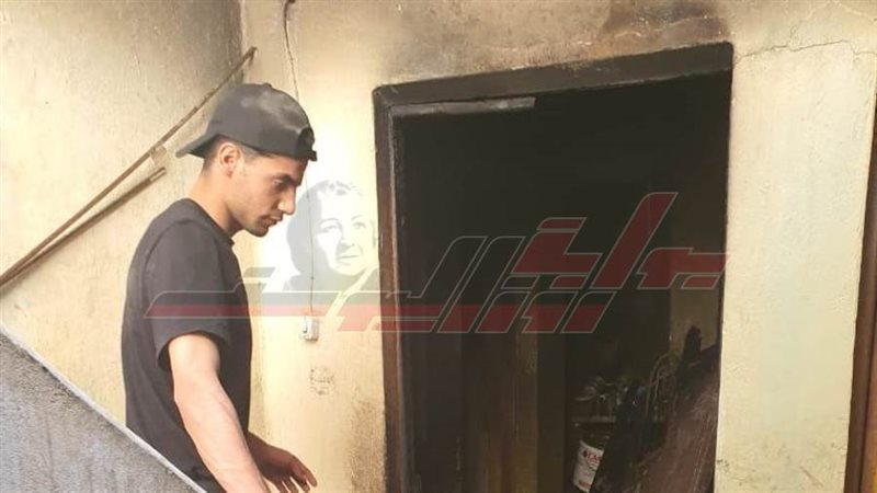 جانب من الحريق