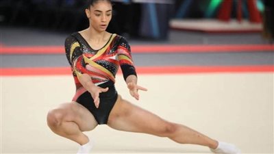 ماندي عصام تتوج ببرونزية جهاز الحركات الأرضية بكأس العالم للجمباز الفني