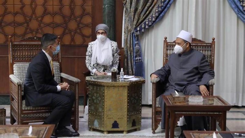 شيخ الأزهر خلال استقباله