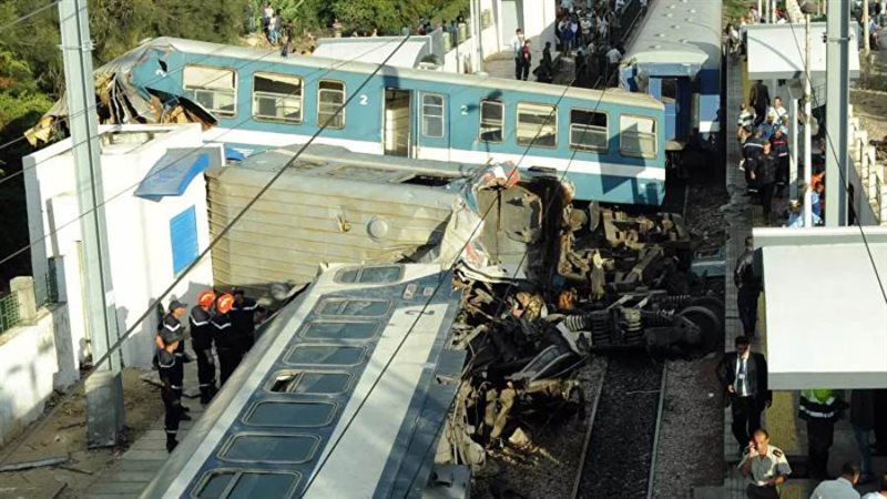 حادث تصادم قطارين