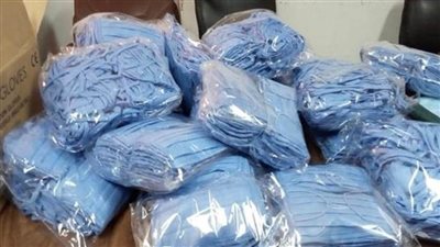 التحفظ على 20 ألف كمامة مجهولة المصدر داخل مخزن بالإسكندرية 