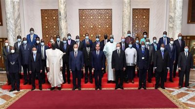 الرئيس السيسي يستقبل رؤساء المحاكم الدستورية الأفريقية  