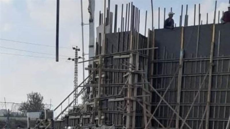 أعمال إنشاء محطة