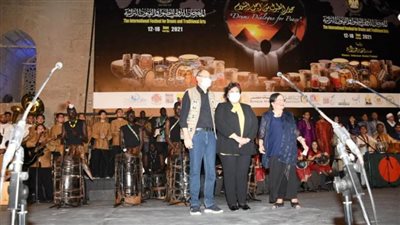 وزيرة الثقافة تطلق فعاليات المهرجان الدولى للطبول والفنون التراثية بالقلعة 