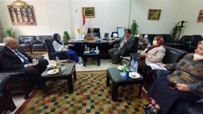 نائب رئيس جامعة الزقازيق  يستقبل وفد الهيئة القومية لضمان جودة التعليم 