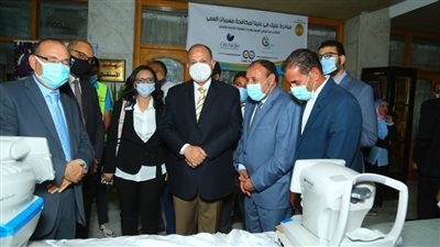 إهداء صناع الخير وأروكيديا أحدث أجهزة تشخيص المياه البيضاء بمستشفيات أسيوط