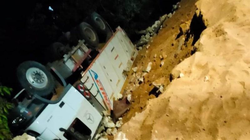 انقلاب سيارة نقل