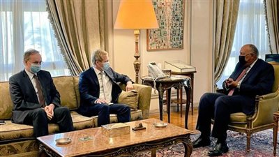 شكري يبحث تحقيق التهدئة المستدامة في غزة مع ممثل الاتحاد الأوروبي لعملية السلام