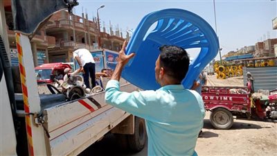 رفع وإزالة ٣٢٤ حالة إشغال ثابت ومتحرك في حملة بدمنهور