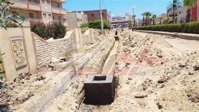  تنفيذ عدد من مشروعات الصرف الصحي بكفر الشيخ