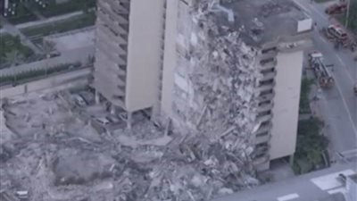 مسئول أمريكي: 130 من رجال الإطفاء شاركوا في عمليات الإنقاذ عقب انهيار جزئي لمبنى بميامي