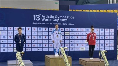 نانسي طمان تحصد برونزية بطولة كأس العالم للجمباز فى قطر