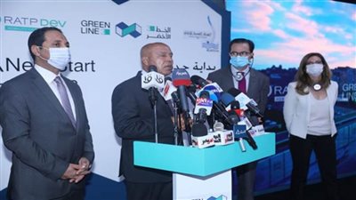 وزير النقل يشهد البدء الرسمي لتشغيل الخط الثالث لمترو الأنفاق