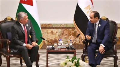 قمة اليوم| الرئيس السيسي يلتقى مع ملك الأردن بالعراق