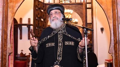 البابا تواضروس يطيِّب جسدي القديسين الأنبا موسى وأيسيذروس بدير البرموس 