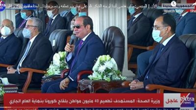 الرئيس السيسي: مش هنسى أبدا أوجه الشكر لله على ستره وعطفه ونصره لينا