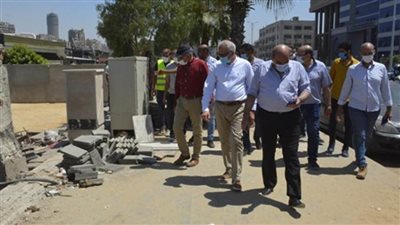 محافظ الجيزة يتابع نسب تنفيذ أعمال تطوير شارع النيل السياحي