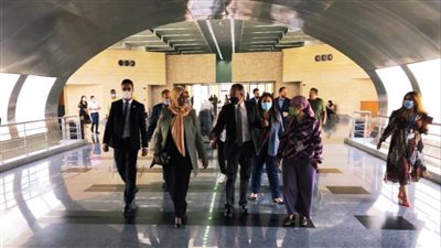 ضيوف مصر يتوافدون على متحف الحضارة