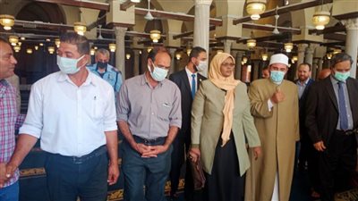 وزيرة الثقافة الليبية تزور جامع الأزهر