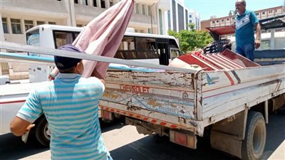 رفع ٣٤٥ إشغال طريق ثابتا ومتحركا في حملة بالبحيرة