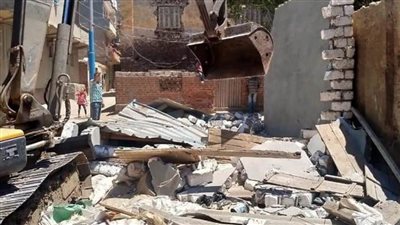 إزالة 4 حالات تعدٍ على الأراضى الزراعية بالبحيرة 