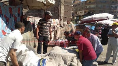 حملات مكبرة لرفع الإشغالات والتعديات على حرم الطريق بعاصمة كفر الشيخ